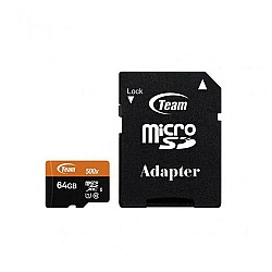 TEAM MicroSDHC/SDXC UHS-I U1 C10  64GB Memory Card 